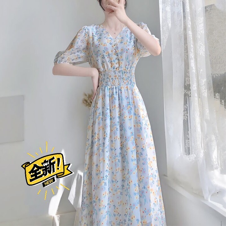 【清仓处理】长袖/短袖 可盐可甜温柔风长裙...