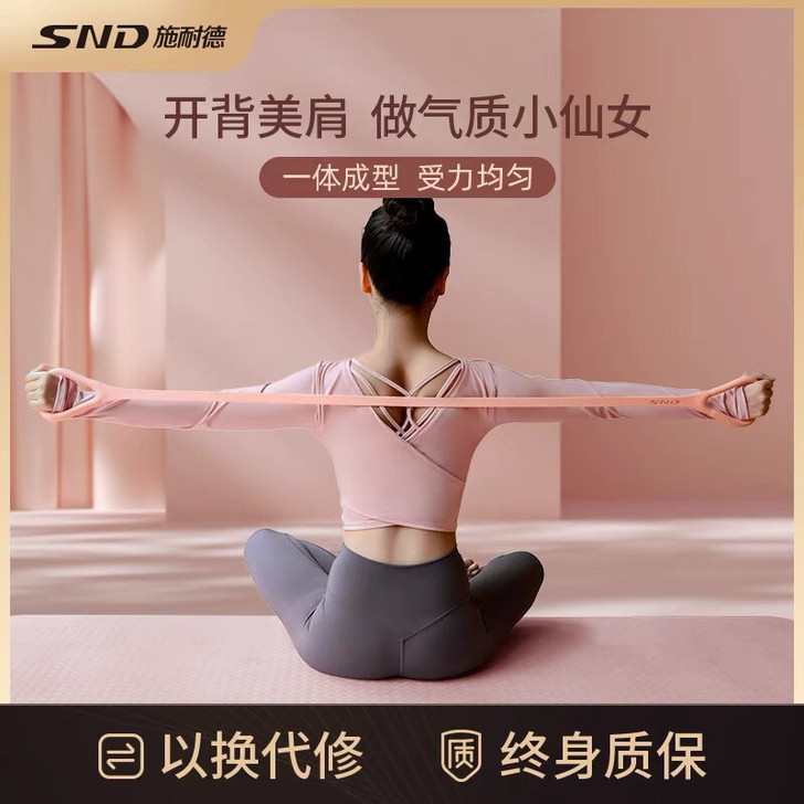 施耐德8字拉力器练瑜伽家用健身器材开肩美背...