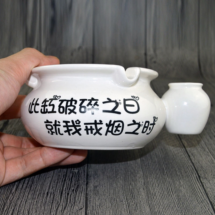 可爱陶瓷烟灰缸创意个性潮流时尚客厅简约带熄...