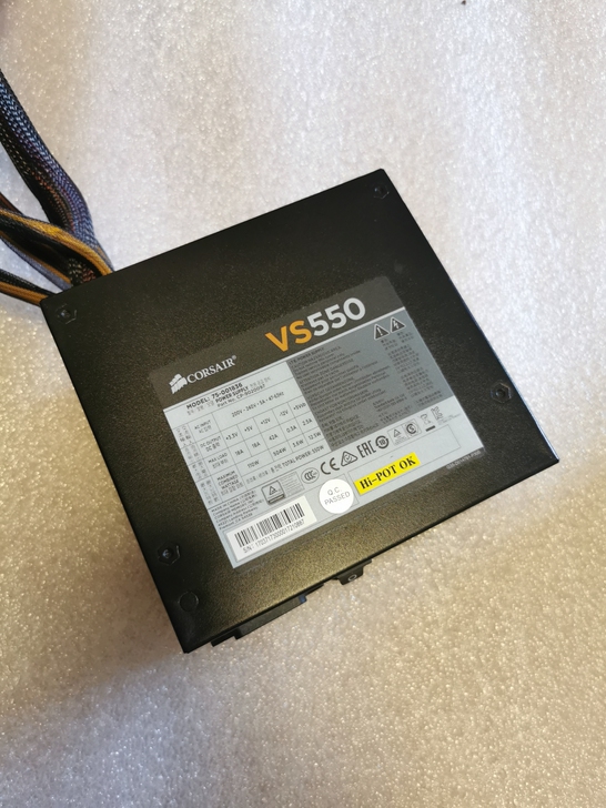 海盗船VS550 正品额定550W电源 静...