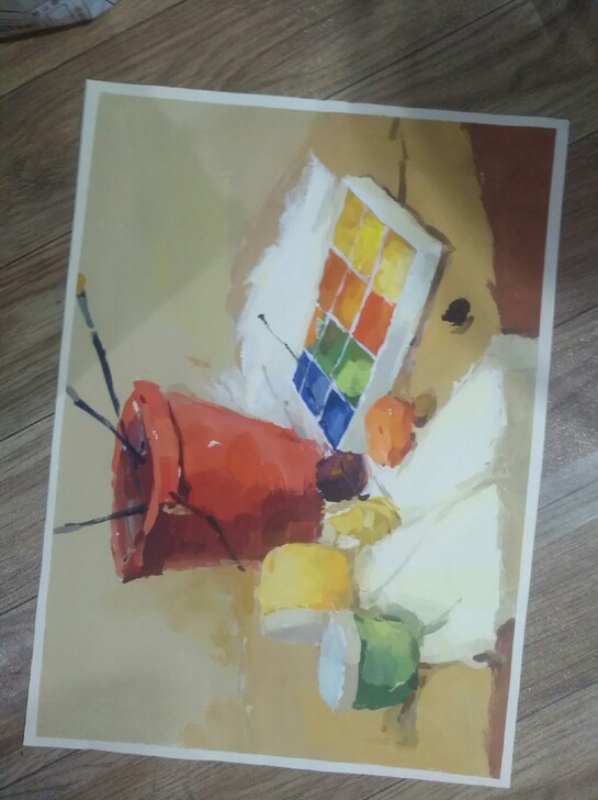 水粉 近物  风景画   单体 作品 个人...