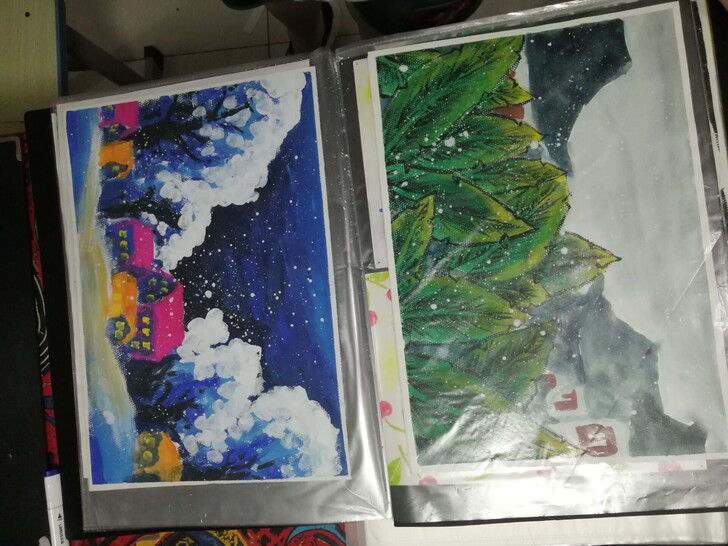 画室作品墙更新部分范画特价出