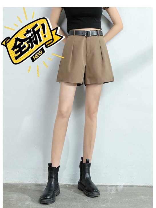 （实体店不干了，亏本清仓）高腰西装短裤女夏...