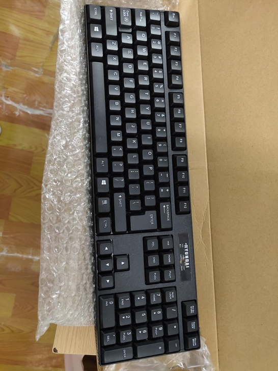 全新正品现代无线键盘鼠标套装静音商务办公电...