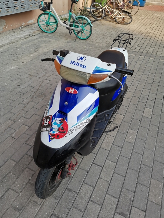 进口铃木怪二代两冲50踏板摩托车，买菜代步...