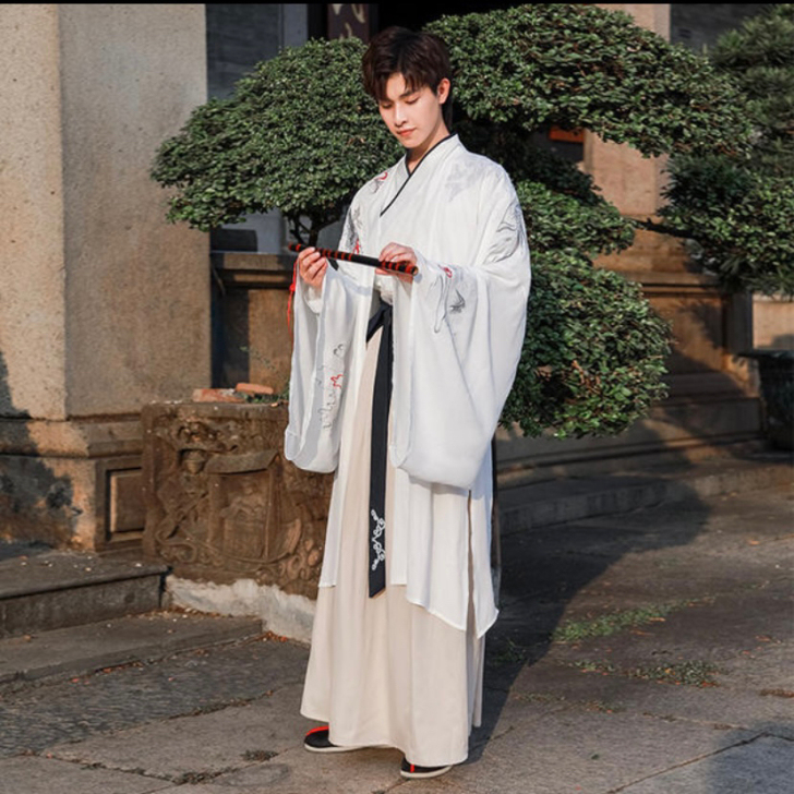 原创汉服男古装古风飘逸魏晋风武侠书生套装