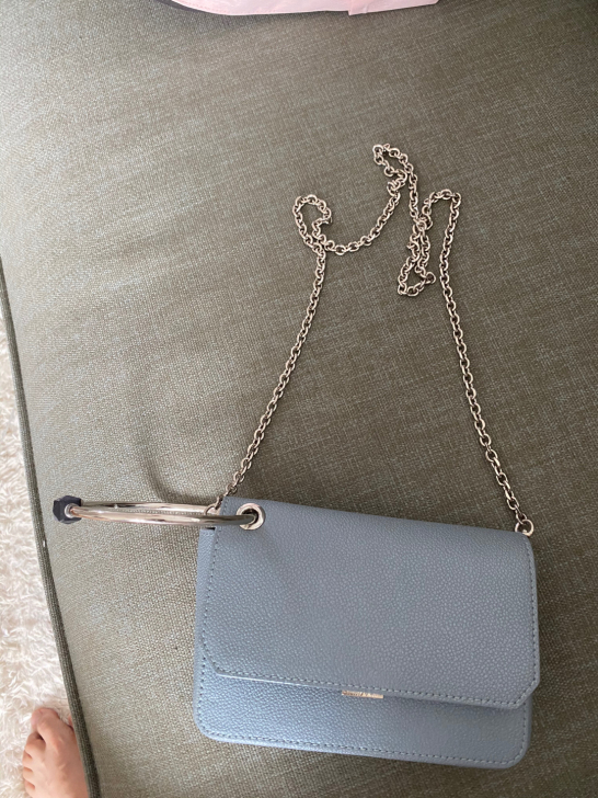 小ck单肩包斜挎包,钢青色(感觉偏蓝,颜色...