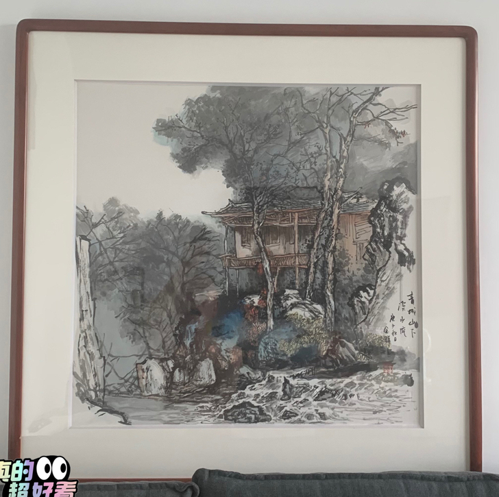 弟弟（金群）画的国画，因为从小喜欢，然后也...