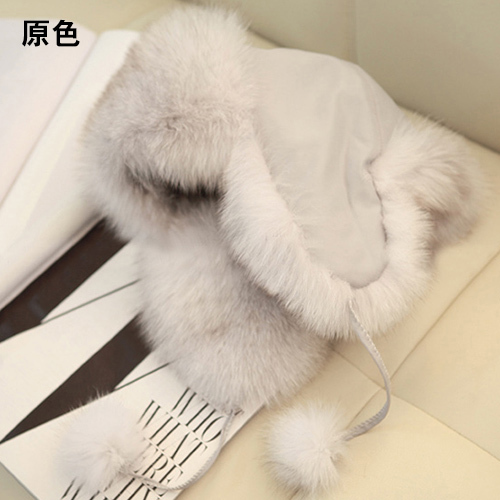 皮草帽子 狐狸毛帽子女皮草雷锋帽冬季保暖皮...