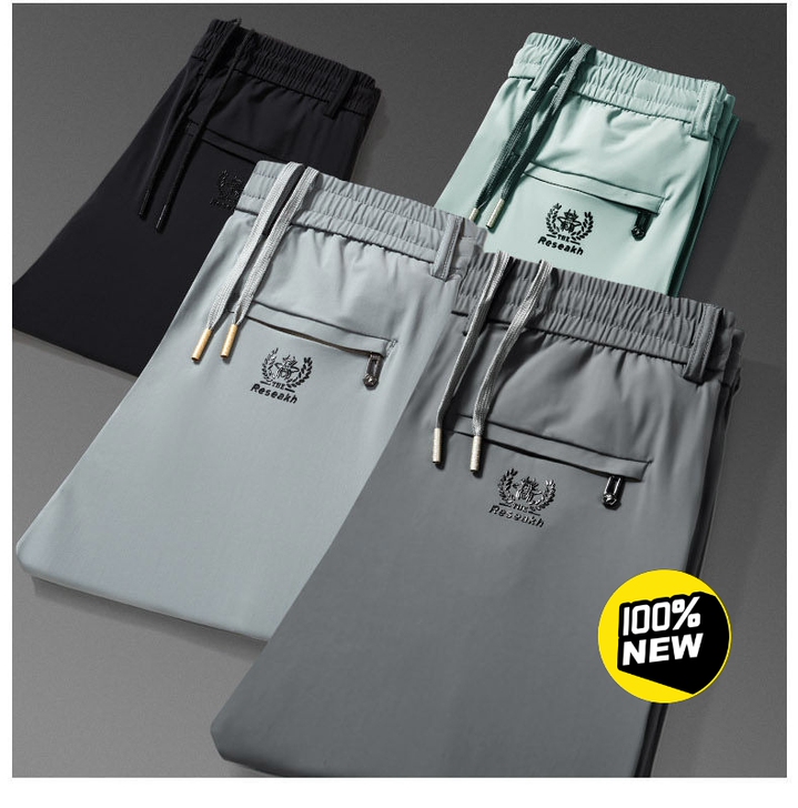 【全新包邮】富贵鸟正品冰丝薄款裤子男夏季男...