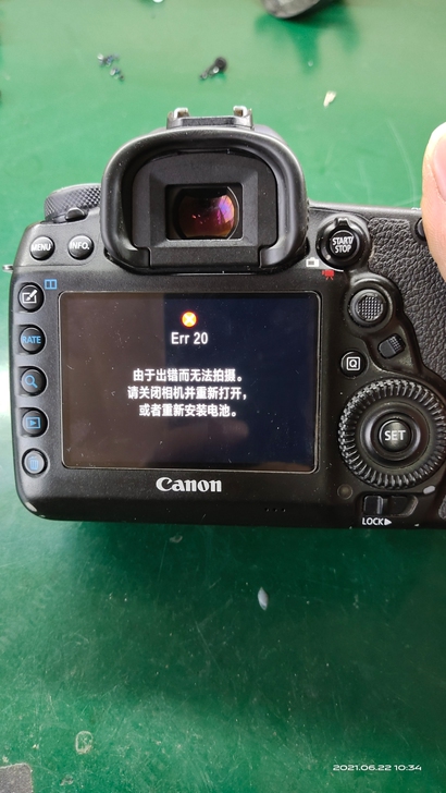 专业维修相机摄像机，佳能5D4报错20处理中