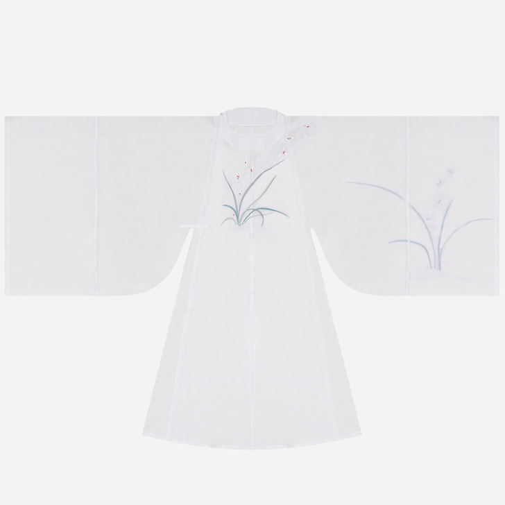 寻景记汉服正品原创宋制圆领袍仙鹤兰刺绣中国...