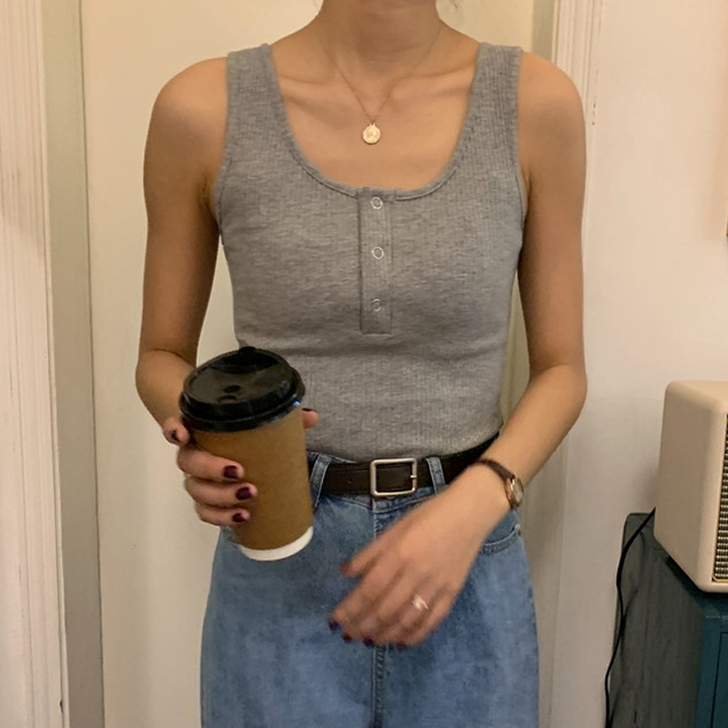 吊带背心女外穿潮夏季韩版修身显瘦短款网红紧...