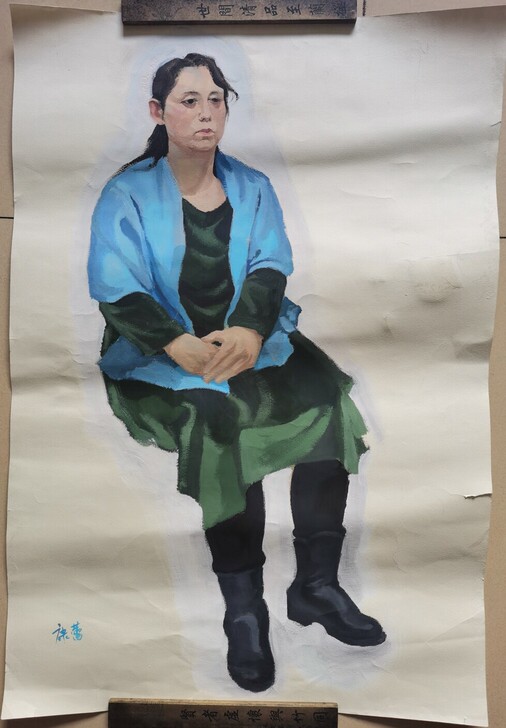 康蕾 老水粉画