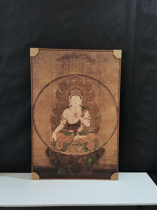 全新边框微瑕疵83123L框油画布 现特价...