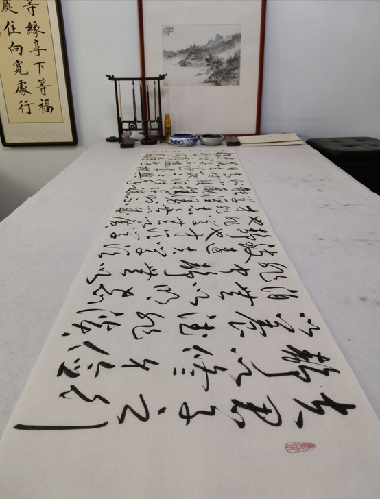 诸葛亮诫子书大幅，省书协贾虎老师书法作品，...