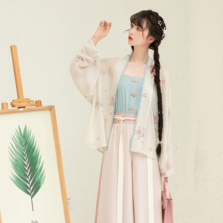 池夏 夏:忆梦 宋制飞机袖短衫宋裤主腰原创...