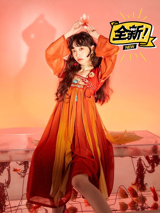 十三余小豆蔻大乔沧海之曜同款国风汉服改良影...