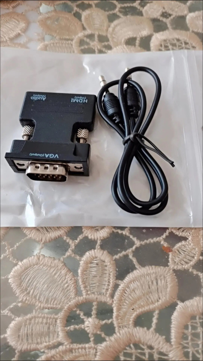 hdmi转vga转换线高清线转vga接头笔...