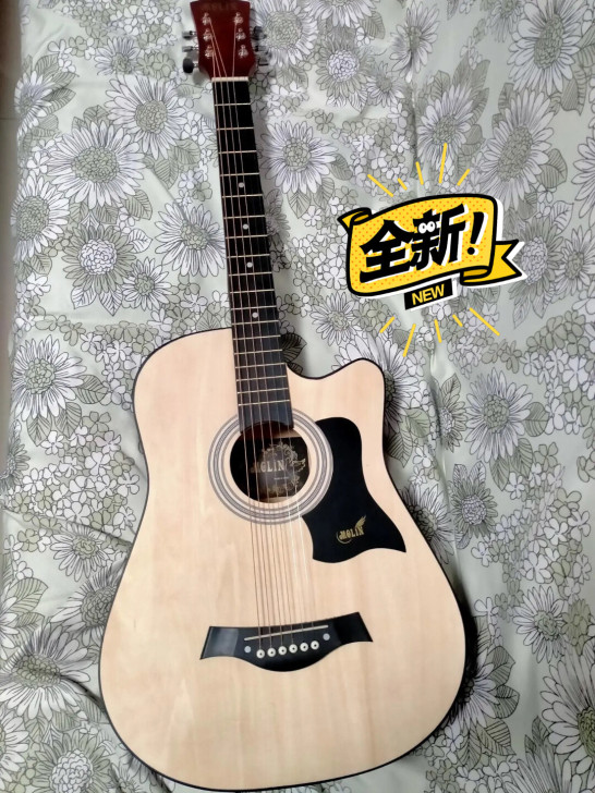 全新闲置转让41寸吉他单板吉他包邮出专业演...