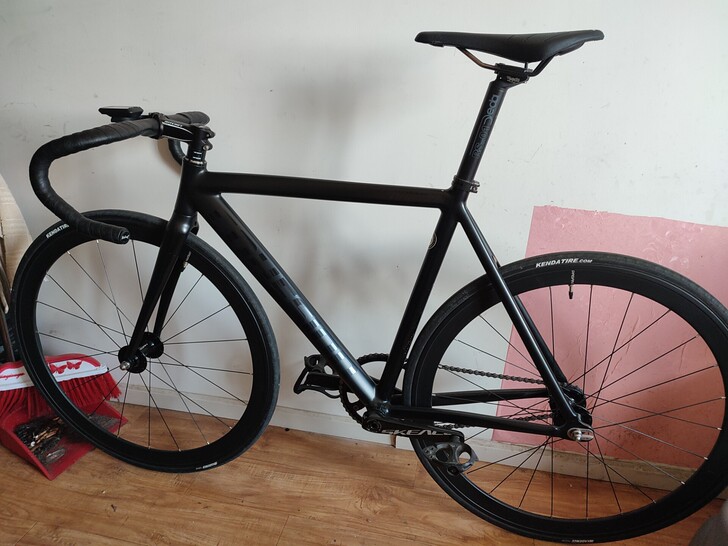 死飞自行车架 凝冻死飞车架 暗标涂装 9成...