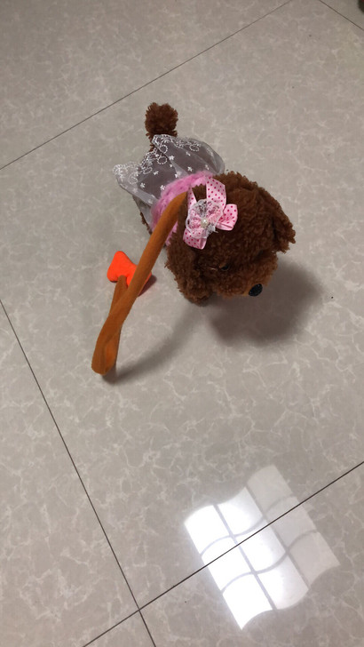 宝宝电动玩具宠物泰迪,会唱歌,会摇头,会走...