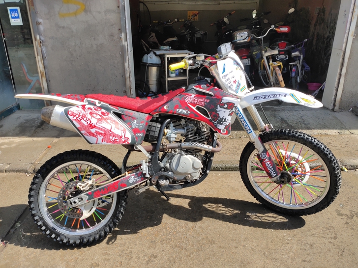 经典正林越野高赛摩托车发动机安静无杂音，减...