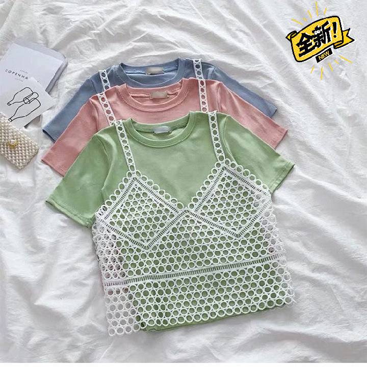 【品质保证】夏季新款百搭性感针织镂空钩花蕾...