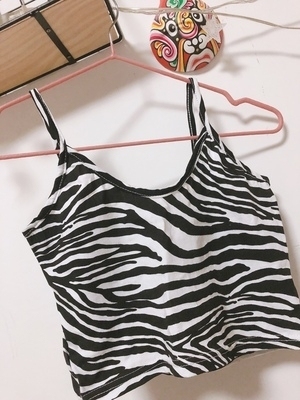 斑马纹背心薄款