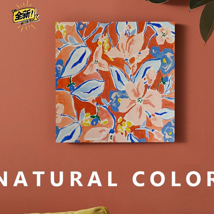 北欧小众挂画小清新花朵植物ins客厅沙发背...