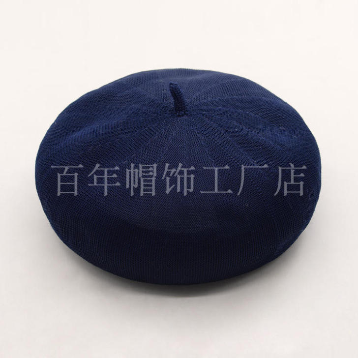 春夏时尚百搭南瓜贝雷帽复古针织