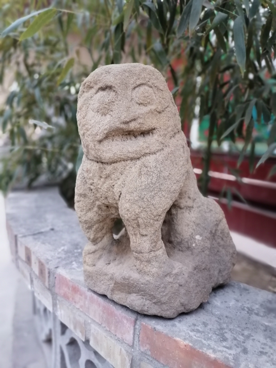老石雕人面兽身 老石狮子兽 老石雕老物件