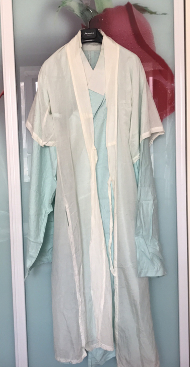 汉服男式两件套 基础款直裰+半臂白菜价包邮...