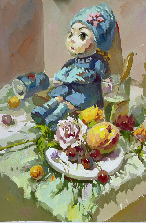 色彩 水粉画成品作品 精品画 色彩 水粉画...