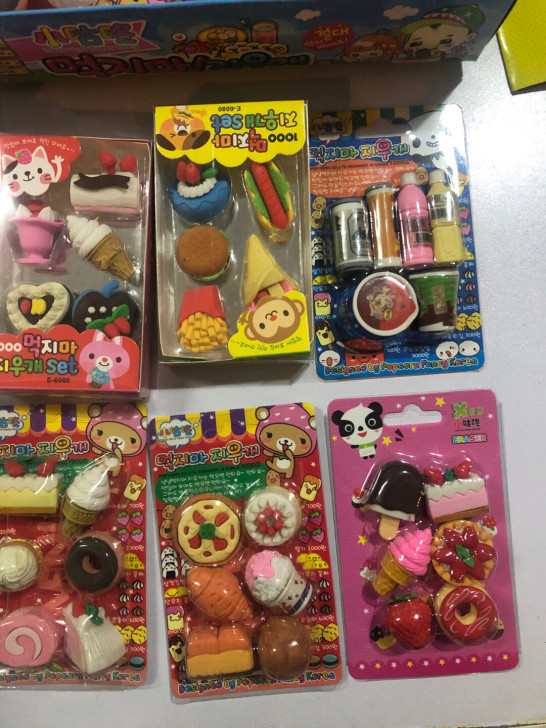 全新 韩国造型橡皮 拼装橡皮 食物造型橡皮...