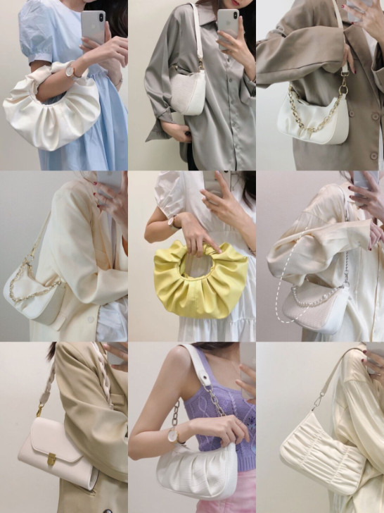 【限时清仓福利】褶皱腋下包包夏天百搭仙女包...