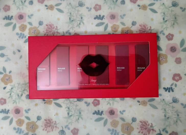 菲诗小铺水慕唇膏哑光水润口红持妆6支迷你唇...