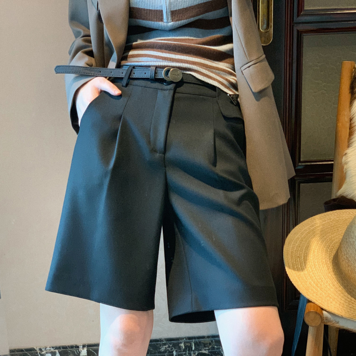 【买3免1区】英伦风短裤百搭五分裤女时尚宽...