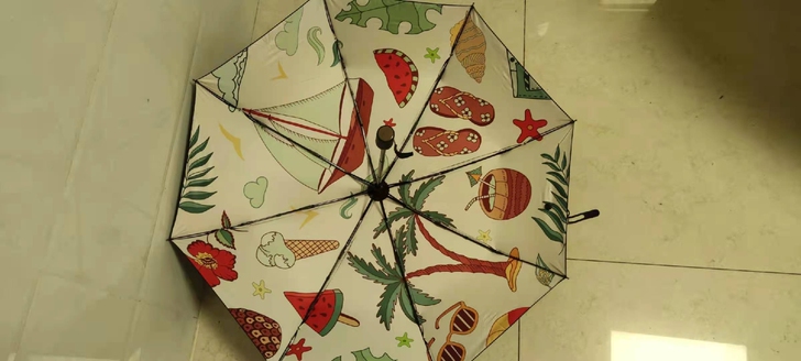 出口全遮光晴雨伞遮阳伞，蕉下同种遮阳材质和...