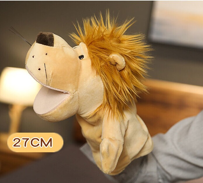 动物卡通手偶安抚玩具能张嘴可做亲子游戏故事...