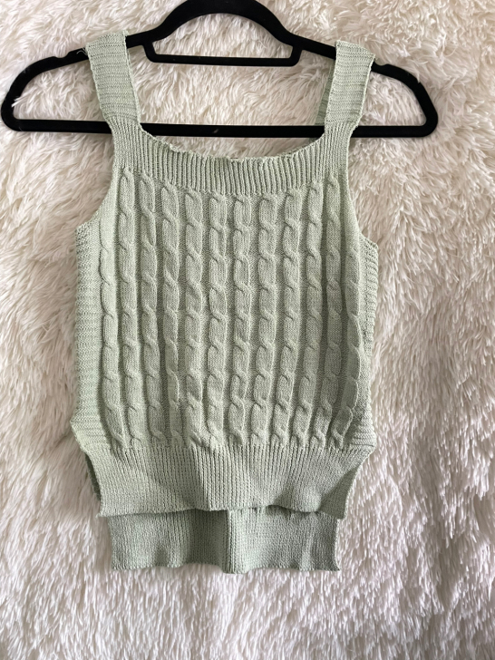 外贸针织背心弹性很大 柔软