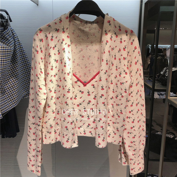 9874008URBFHM春季女士花朵提花...