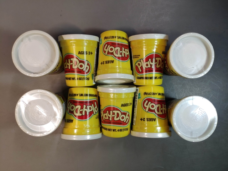 培乐多10个白色彩泥橡皮泥共计1120克