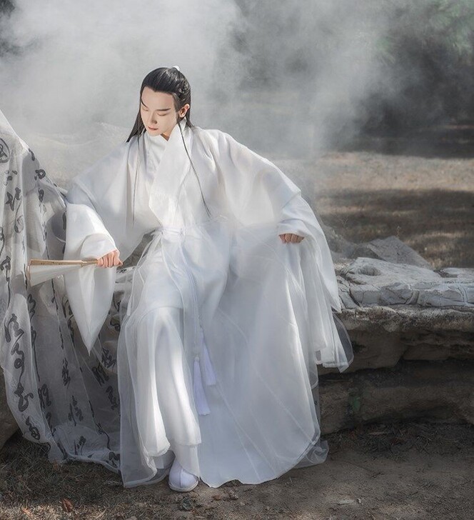 汉服男仙气古装汉服超仙男古风大袖衫男士仙气...