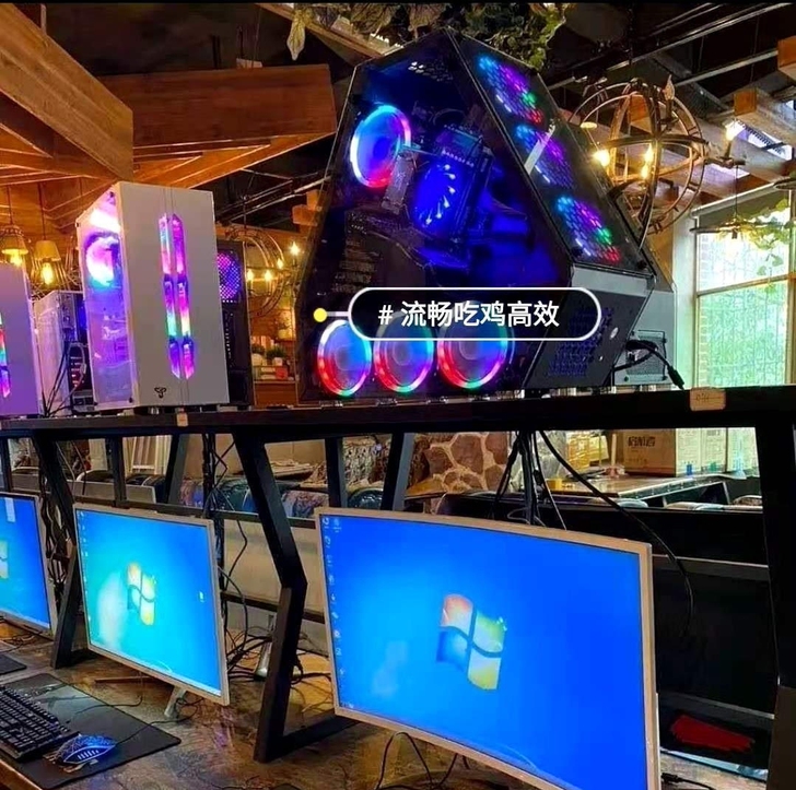 本地网咖倒闭酷睿i5i7吃鸡渲染设计台式电...