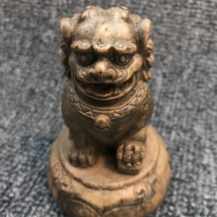 朋友文玩店石雕迷你造景家居复古装饰摆件实心...