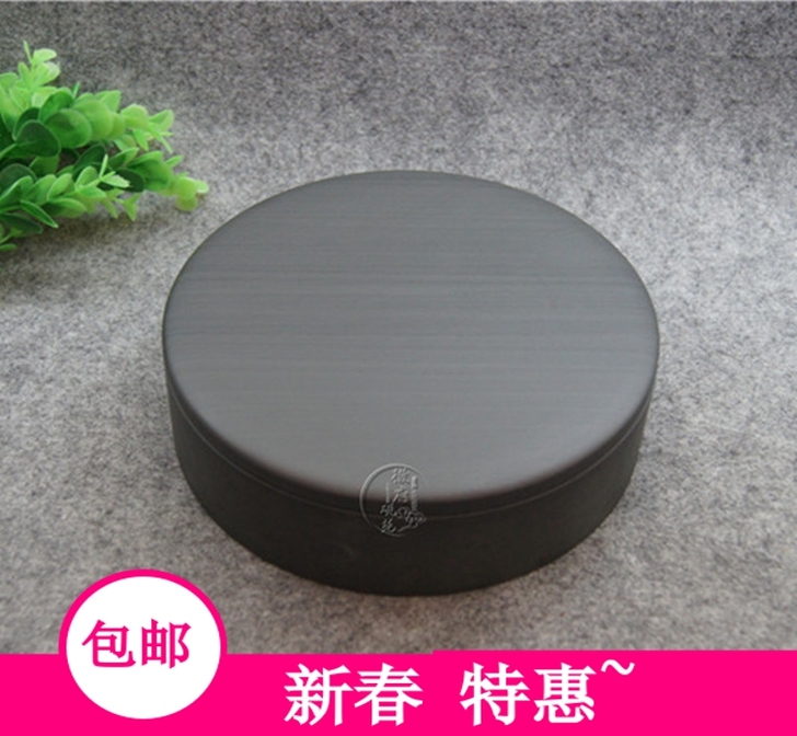 特价6寸带盖水波纹罗纹砚台 歙砚墨海笔洗端...