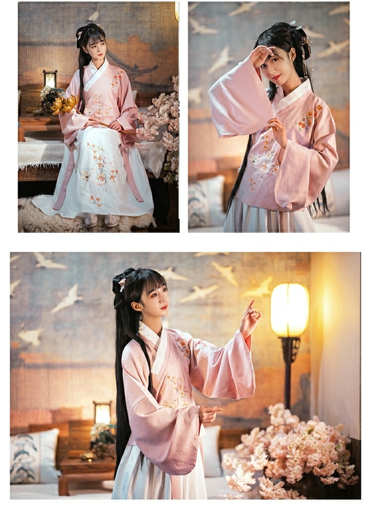 风来榕下原创结香罗日常汉服女齐腰交领明制袄...