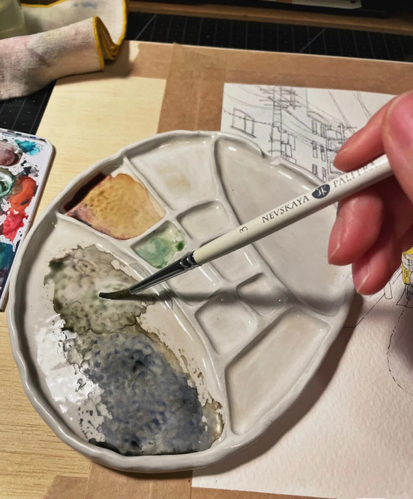 喜欢画画的朋友可以定起来了，手捏陶瓷水彩颜...