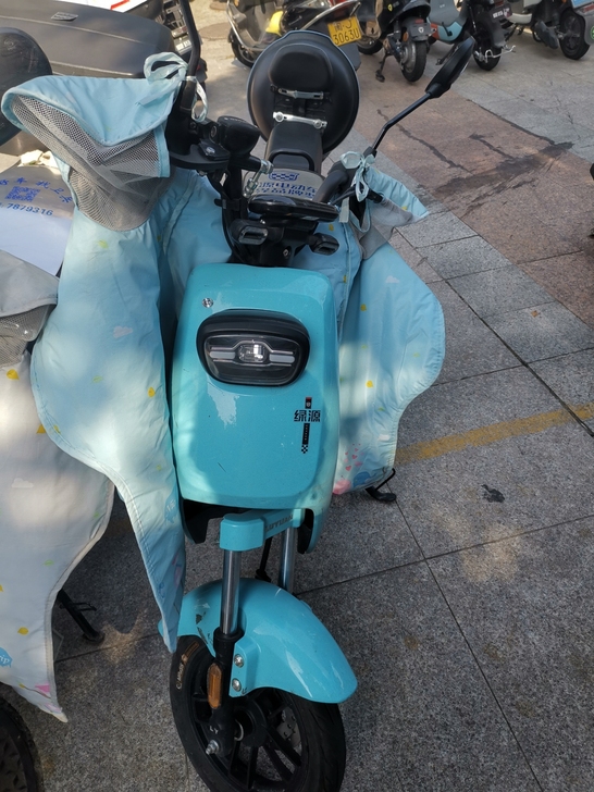 全新绿源电动车，福鼎绿源店里购置的，买了半...